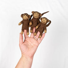 Load image into Gallery viewer, Felt Finger Puppets - Monkey Set of 6