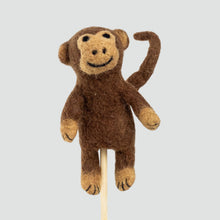 Load image into Gallery viewer, Felt Finger Puppets - Monkey Set of 6
