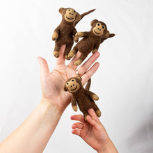 Load image into Gallery viewer, Felt Finger Puppets - Monkey Set of 6