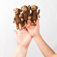 Load image into Gallery viewer, Felt Finger Puppets - Monkey Set of 6