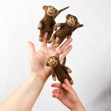 Load image into Gallery viewer, Felt Finger Puppets - Monkey Set of 6
