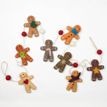 Load image into Gallery viewer, Christmas Decor Felt Gingerbread Man Garland
