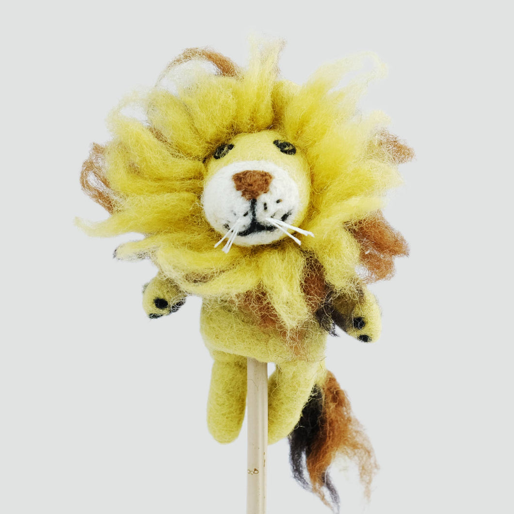 Felt Finger Puppets - Lion Set of 6